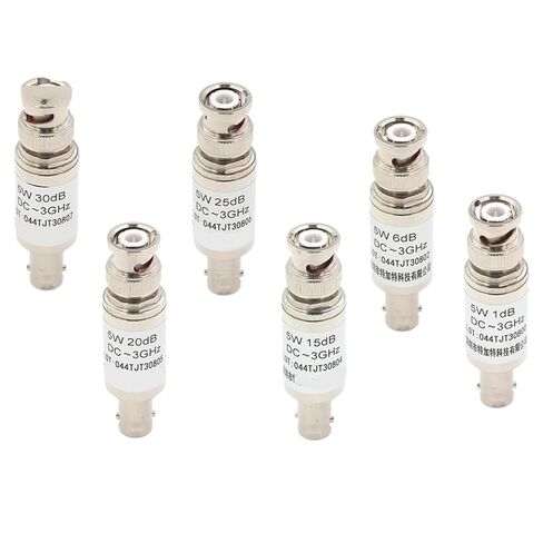 1 قطعة BNC-JK 5 واط RF المخفف 1/3/6/10/15/20/25/30/40DB RF محوري الطاقة BNC ذكر التوصيل إلى BNC أنثى جاك (BNC 5 واط 30DB) in Kuwait