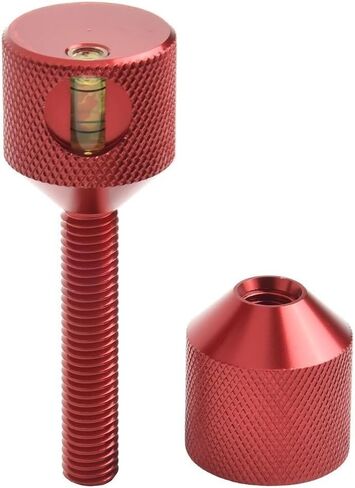 Aluminium Flange Two Hole Pins 1-1/8" and 1-5/8" with Built-in Level, 2 Hole Flange Alignment Pin with Anodized Oxide Finish(Red 4 PCS) in Kuwait