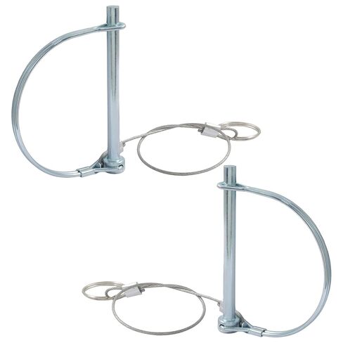 Luomorgo 2 Pack Trailer Coupler Locking Pins with Anti-Lost Rope Ring - 1/4" x 3.2" (6.3mm x 80mm) Hitch Pins for Farm, Lawn & Towing, Trucks & Equipment in Saudi Arabia