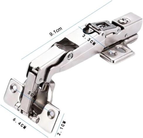 165 درجة خزنة من الفولاذ المقاوم للصدأ باب مفصلات مخفية عازلة المثبط الهيدروليكي لينة إغلاق هادئة 1 قطعة (إدراج تضمين) in Kuwait