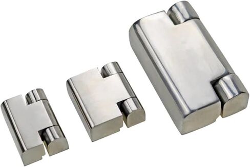 304 الفولاذ المقاوم للصدأ المفصلي الثقيلة المعدات الصناعية التحكم في عداد الكهرباء 1 قطعة (30mmX28.5mm) in Kuwait