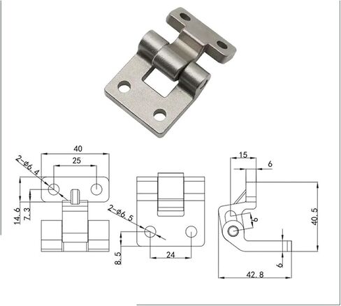 304 مفصلة من الفولاذ المقاوم للصدأ معدات الآلات الصناعية خزانة كهربائية الاتصالات 1 قطعة in Kuwait