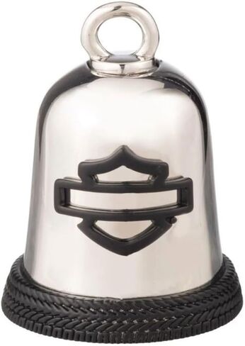 Harley-Davidson Embossed Outline Bar & Shield Logo Ride Bell with Textured Edge in Saudi Arabia