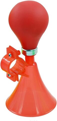 قطع غيار الدراجة الرياضية الخارجية قطعتان من بوق دراجة الأطفال باليد، جرس دراجة للأطفال، بوق هوائي للفتيات أو الأولاد، أحمر in Kuwait