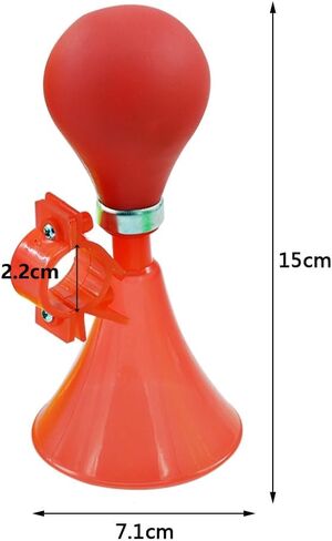 قطع غيار الدراجة الرياضية الخارجية قطعتان من بوق دراجة الأطفال باليد، جرس دراجة للأطفال، بوق هوائي للفتيات أو الأولاد، أحمر in Kuwait