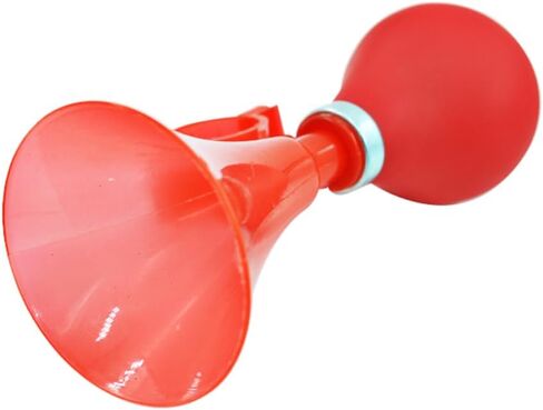 قطع غيار الدراجة الرياضية الخارجية قطعتان من بوق دراجة الأطفال باليد، جرس دراجة للأطفال، بوق هوائي للفتيات أو الأولاد، أحمر in Kuwait