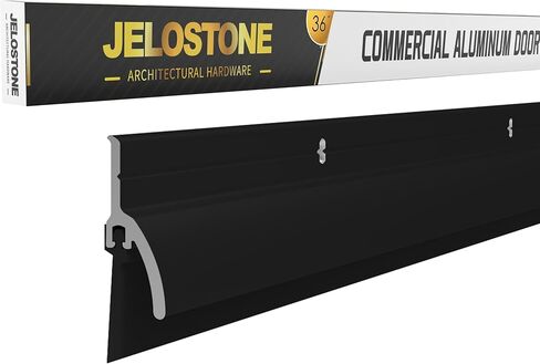 عبوتان - غطاء سفلي للباب مقاس 91.44 سم مع غطاء بالتنقيط (مؤكسد شفاف) - سدادة مسودة للباب مقاومة للطقس مع حشوة فينيل مرنة على شكل حرف V للأبواب الخارجية والداخلية، JS-NV345 in Kuwait