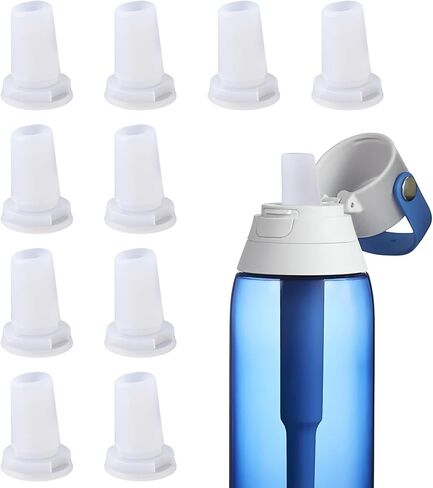 10 عبوات من قطع الفم البديلة لزجاجات المياه متوافقة مع زجاجة بريتا، قطع غيار زجاجات المياه المصنوعة من السيليكون، متوافقة مع زجاجة مياه فلتر بريتا وأجزاء زجاجات المياه المصنوعة من الفولاذ المقاوم للصدأ in Kuwait