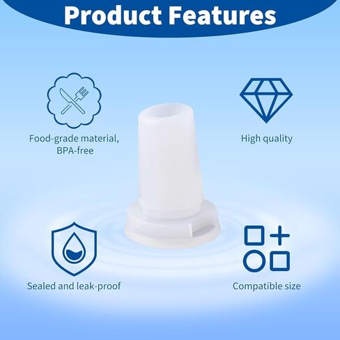 10 عبوات من قطع الفم البديلة لزجاجات المياه متوافقة مع زجاجة بريتا، قطع غيار زجاجات المياه المصنوعة من السيليكون، متوافقة مع زجاجة مياه فلتر بريتا وأجزاء زجاجات المياه المصنوعة من الفولاذ المقاوم للصدأ in Kuwait