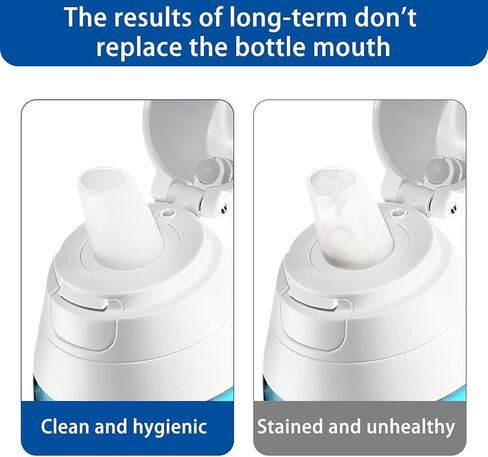10 عبوات من قطع الفم البديلة لزجاجات المياه متوافقة مع زجاجة بريتا، قطع غيار زجاجات المياه المصنوعة من السيليكون، متوافقة مع زجاجة مياه فلتر بريتا وأجزاء زجاجات المياه المصنوعة من الفولاذ المقاوم للصدأ in Kuwait