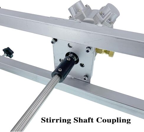 محرض IBC هوائي، جهاز تحريك سائل الهواء سعة 1000 لتر مع شفرة 250 مم، سرعة قابلة للتعديل 0-1000 دورة في الدقيقة، مروحة قابلة للطي، خلاط للطلاء in Kuwait