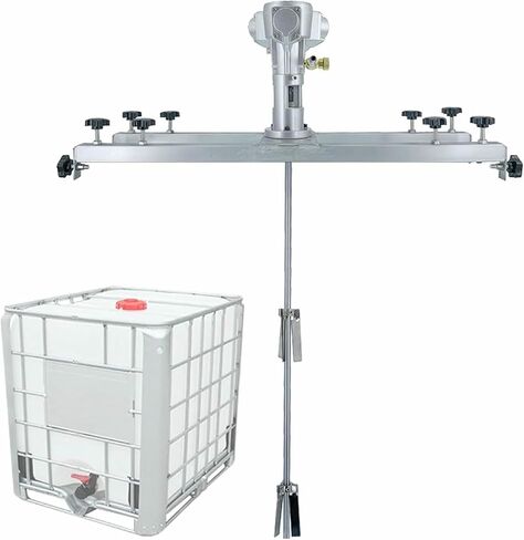 محرض الهواء لخزان IBC، خلاط هوائي 250 جالون 3/4 حصان، مروحة قابلة للطي، مع شماعة داعمة، آلة تحريك الطلاء 2600 دورة في الدقيقة لمواد طلاء طلاء الحبر in Kuwait