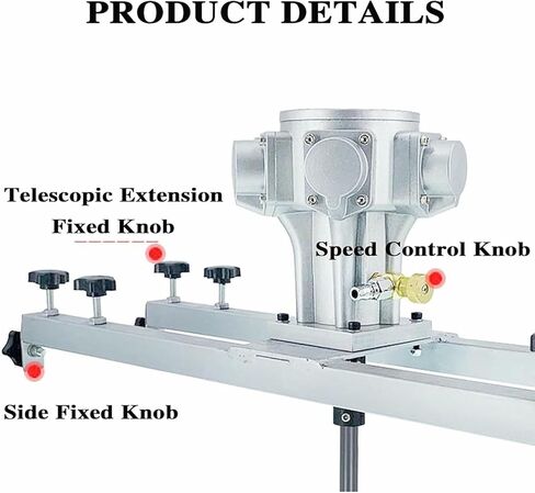 محرض الهواء لخزان IBC، خلاط هوائي 250 جالون 3/4 حصان، مروحة قابلة للطي، مع شماعة داعمة، آلة تحريك الطلاء 2600 دورة في الدقيقة لمواد طلاء طلاء الحبر in Kuwait