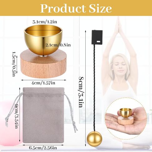 MIni Singing Bowl Set, Meditation Sound Bowl with Bag for Yoga, Meditation Relaxation, Mindfulness,Chakra Energy Healing, Self-Regulation, Stress Relief, Spiritual Gifts in Saudi Arabia