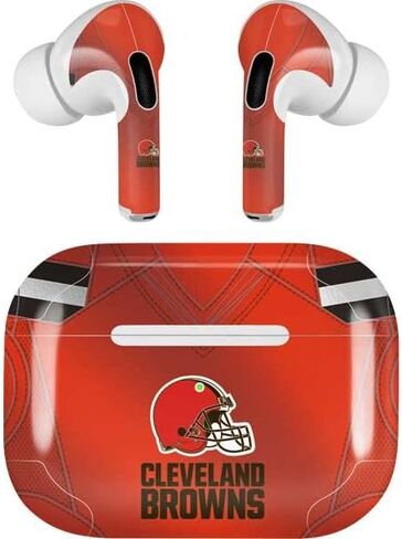 Skinit Decal Audio Skin Compatible with Apple AirPods Pro - Officially Licensed NFL Cleveland Browns Double Vision Design in Saudi Arabia