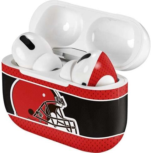 Skinit Decal Audio Skin Compatible with Apple AirPods Pro - Officially Licensed NFL Cleveland Browns Zone Block Design in Saudi Arabia