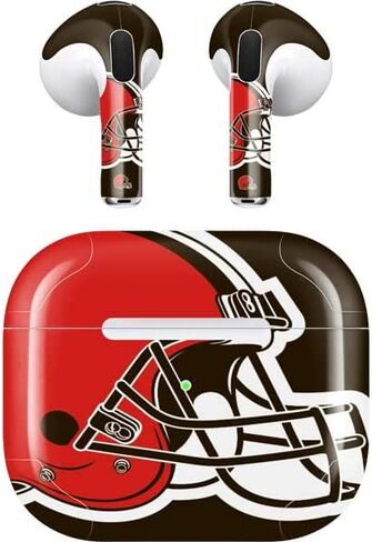 Skinit Decal Audio Skin Compatible with Apple AirPods (3rd Gen, 2021) - Officially Licensed NFL Cleveland Browns Large Logo Design in Saudi Arabia