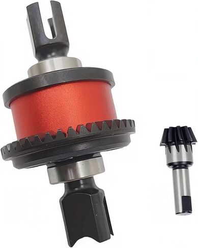 2PCS STEEL F/R Diff Set ، تفاضلي 43T و 10T أجزاء ترقية التروس الإدخال لـ ARRMA 1/7 BIG ROCK FIRETEAM MOJAVE 6S 1/8 KRATON Outcast Talion 6S استبدال ARA310990 (أحمر) in Kuwait
