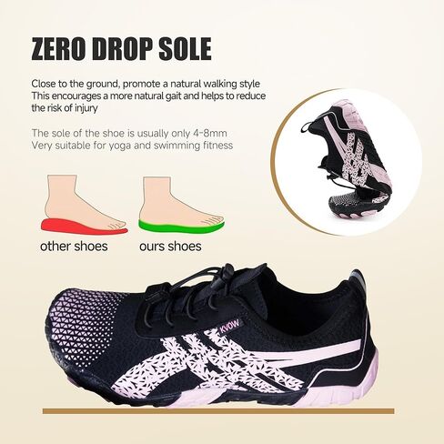 أحذية نسائية حافية القدم، أحذية مائية سريعة الجفاف وغير قابلة للانزلاق للنساء، صندوق عريض عند الأصابع خفيف الوزن للمشي لمسافات طويلة والماء والمشي واليوجا والشاطئ in Kuwait