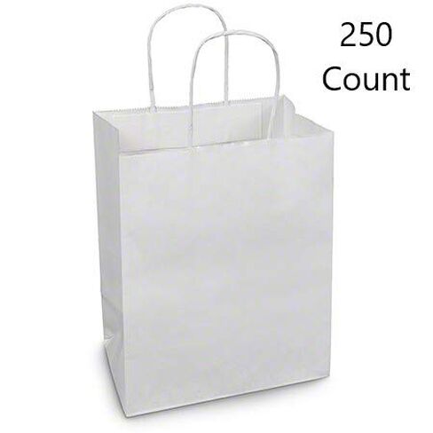 Duro ID# 84598 Tempo Shopping Bag 60# White 250pk 4-1/2 x 8 x 10-1/4 in Saudi Arabia