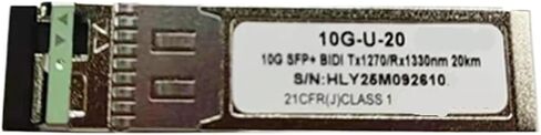 Optical Transceiver 10G-U-20 10G SFP+ BIDI 20KM 1270nm/1330nm Optical Module Original(1 Pair 20km) in Saudi Arabia