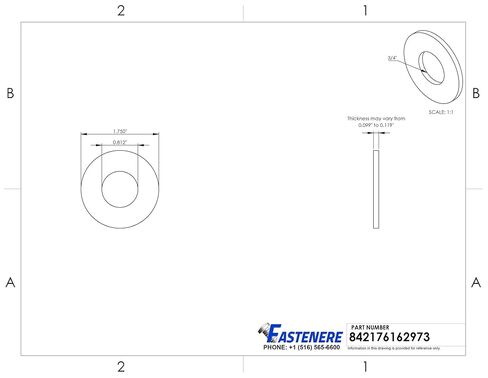 #8 Solid Brass Flat Washers, Commercial Standard, Grade 360, Plain Finish, Quantity 100 in Saudi Arabia