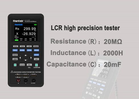 Hantek LCR Meter LCR Hantek1832C/1833C Digital LCR Meter Handheld Portable Inductance Capacitance and Resistance Measuring Tester Tools(Hantek1833C) in Saudi Arabia
