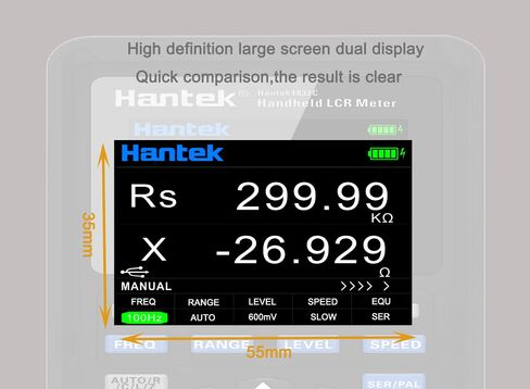 Hantek LCR Meter LCR Hantek1832C/1833C Digital LCR Meter Handheld Portable Inductance Capacitance and Resistance Measuring Tester Tools(Hantek1833C) in Saudi Arabia
