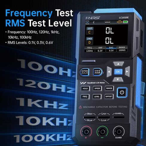LC1020E جهاز اختبار الجسر الرقمي المحمول عالي الدقة LCR ESR لقياس مقاومة السعة والحث الإلكتروني للمكونات الإلكترونية in Kuwait