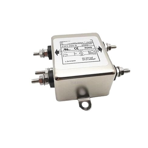 فلتر طاقة أحادي الطور CW4L2-20A-S -T 10A 20A 30A تنقية على مرحلتين تيار متردد 220 فولت(CW4L2-20A-S 20A) in Kuwait