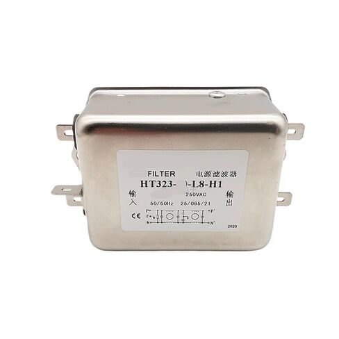 220V Anti-Interference Power Filter HT323-16-L8-H1 Single Phase 6A 10A 16A 20A 30A(HT323-20 -L8- H1 20A) in Kuwait