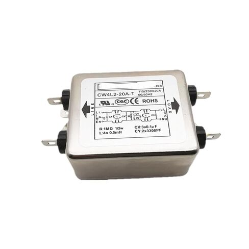 CW4L2-20A-T Anti-Interference Power Filter 220V 20A Double Stage Filter in Kuwait