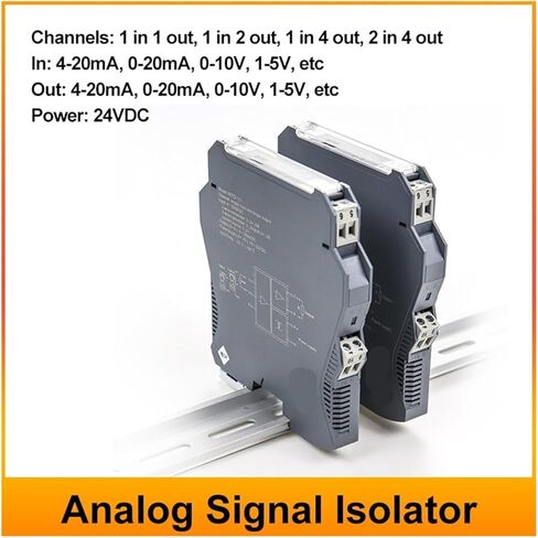 24V DC Power Isolation Signal Distributor Signal Isolator Transmitter(1-5V in_24V_0-20MA) in Saudi Arabia