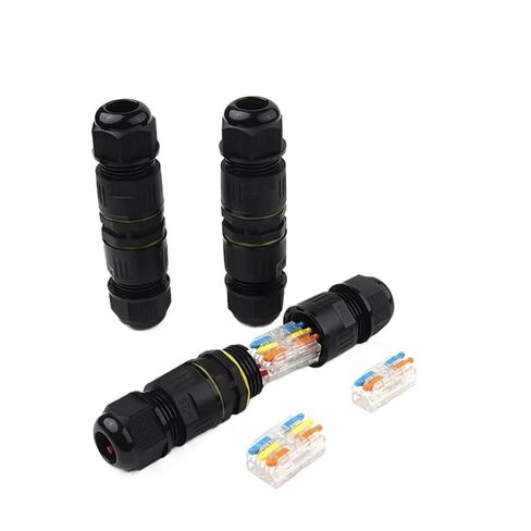 IP68 M25 موصل مقاوم للماء صندوق وصل كهربائي 2/3Pin منفذ برغي لحام دفع في موصلات كتلة المحطة (IP68-M25 3P 10-14mm) in Kuwait