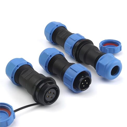 SP17 LP17 2/3/4 دبوس المقبس سلك كابلات الموصلات لرسو السفن المسمار تجعيد الذكور الإناث مجموعة لا لحام صندوق وصلات (LP17-3D) in Kuwait