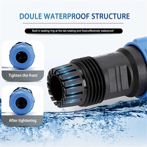 Welding Flange Type IP68 Waterproof Connector 2/3/4/5/6/7/9/10/12 Pin Male Female Socket Electrical Wire Connectors(SP21-2F) in Saudi Arabia