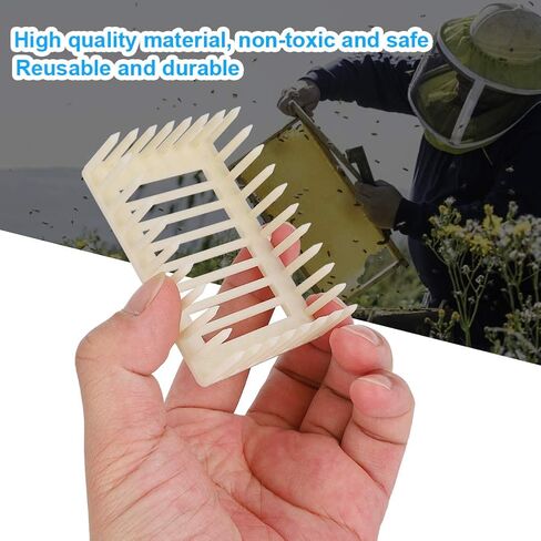 Plastic Square Shape Queen Rearing Box Bee Cage Beekeeper Tool Beekeeping Equipment for Beehive Inspection in Saudi Arabia