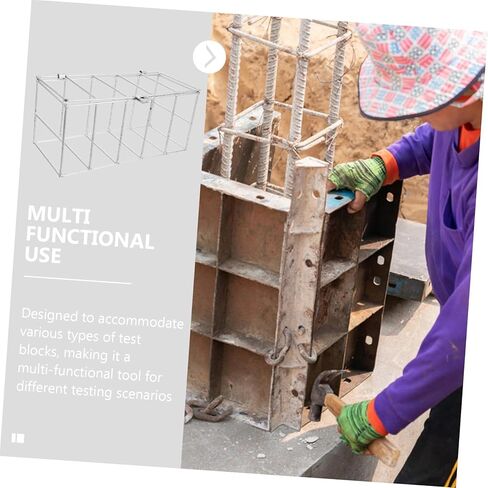 Holibanna Stackable Concrete Test Block Wire Cage for Curing and Maintenance Iron Storage Basket for Efficient Soaking and Specimen Holds Blocks in Saudi Arabia