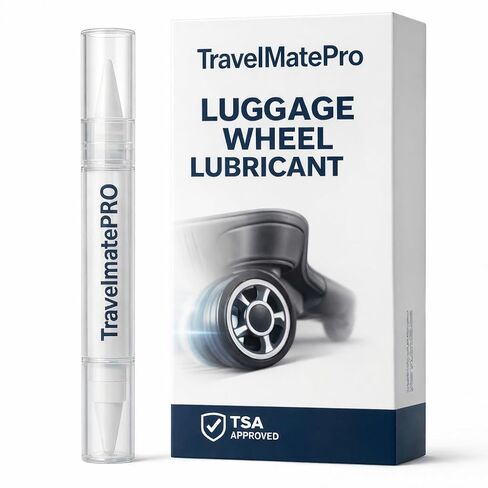 Luggage Wheel Lubricant Pen – Fix Stuck Suitcase Wheels Instantly – Smooth Rolling Travel – TSA Approved – TravelmatePro in Saudi Arabia