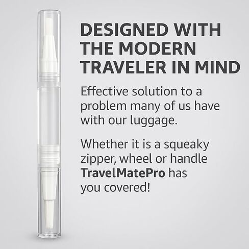 Luggage Wheel Lubricant Pen – Fix Stuck Suitcase Wheels Instantly – Smooth Rolling Travel – TSA Approved – TravelmatePro in Saudi Arabia