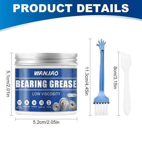 100g Washing Machine Damping Grease, Reduce Vibration and Noise Compatible with Most Washing Machines for Most Washing Machines Telescopes Cameras Mechanical Gears and Home Appliances in Kuwait