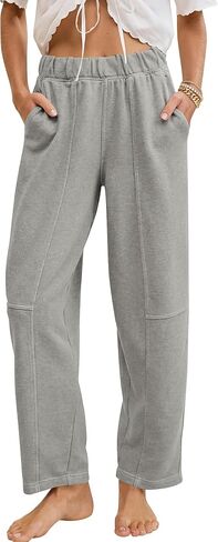 Gacaky Womens Wide Leg Sweatpants Casual Loose Lounge Pants 2025 Baggy Fall Drawstring Workout Athletic Joggers in Saudi Arabia