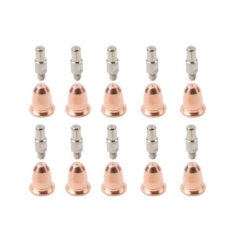 PD0116-08 Plasma Torch Cutting Nozzles Electrode Tips 20PCS for PT60 IPT-60 PTM-60 PT40 IPT40 Copper in Saudi Arabia
