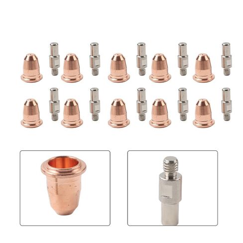 PD0116-08 Plasma Torch Cutting Nozzles Electrode Tips 20PCS for PT60 IPT-60 PTM-60 PT40 IPT40 Copper in Saudi Arabia