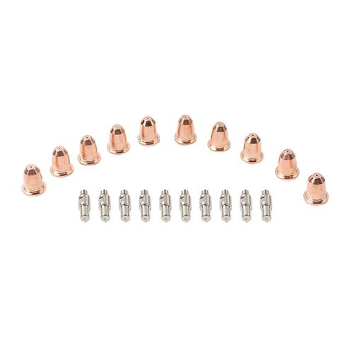 PD0116-08 Plasma Torch Cutting Nozzles Electrode Tips 20PCS for PT60 IPT-60 PTM-60 PT40 IPT40 Copper in Saudi Arabia