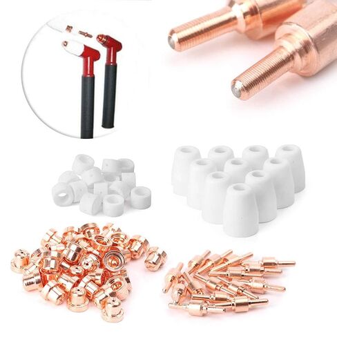 Air Plasma Cutter Nozzle Electrode Cutting Consumables AG-40 PT-31 for CUT50 CT-312 CUT-50D 75PCS in Saudi Arabia