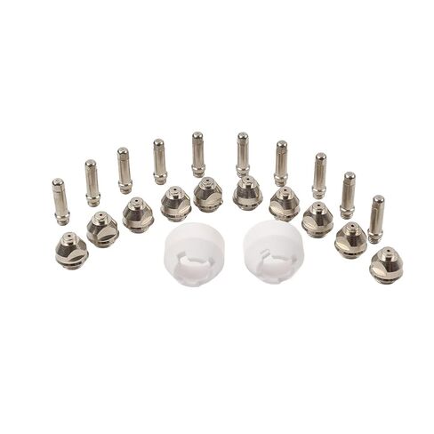 22Pcs Copper Plasma Torch Electrode Cutting Nozzle Tips Consumables Silver for 8-3321 8-5526 9-5633 in Saudi Arabia