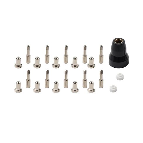23PCS Plasma Cutting Electrode Tips 9-6006 9-6501 Nozzles Torch Copper for PCH-M25 PCH-25 in Saudi Arabia