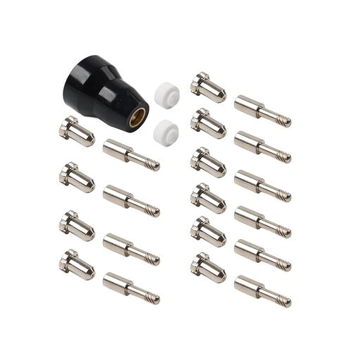 23PCS Plasma Cutting Electrode Tips 9-6006 9-6501 Nozzles Torch Copper for PCH-M25 PCH-25 in Saudi Arabia