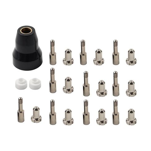 23PCS Plasma Cutting Electrode Tips 9-6006 9-6501 Nozzles Torch Copper for PCH-M25 PCH-25 in Saudi Arabia